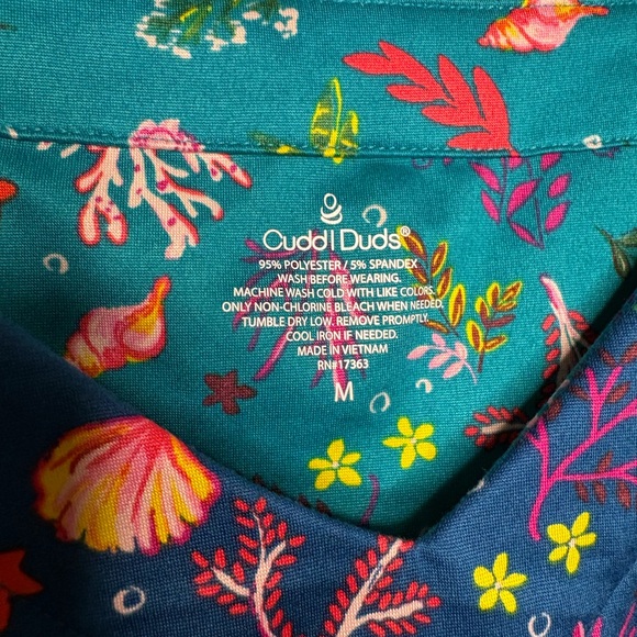 Cuddl Duds Blue ocean theme Pajama Set - Picture 8 of 10